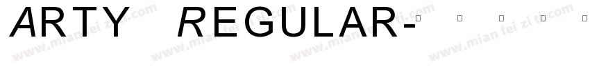 Arty Regular字体转换